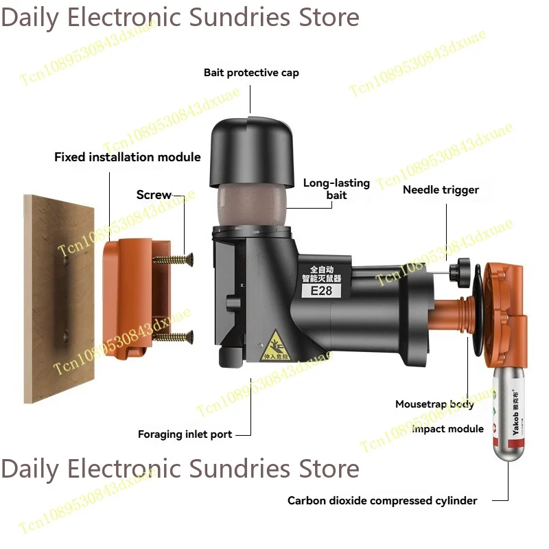 Fully Automatic Mouse Trap Continuous Catching Rodent Control Cage Clamp Mouse Catcher