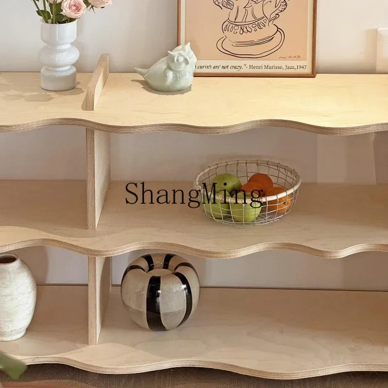 CL rack baffle creative home living room wavy floor storage display stand