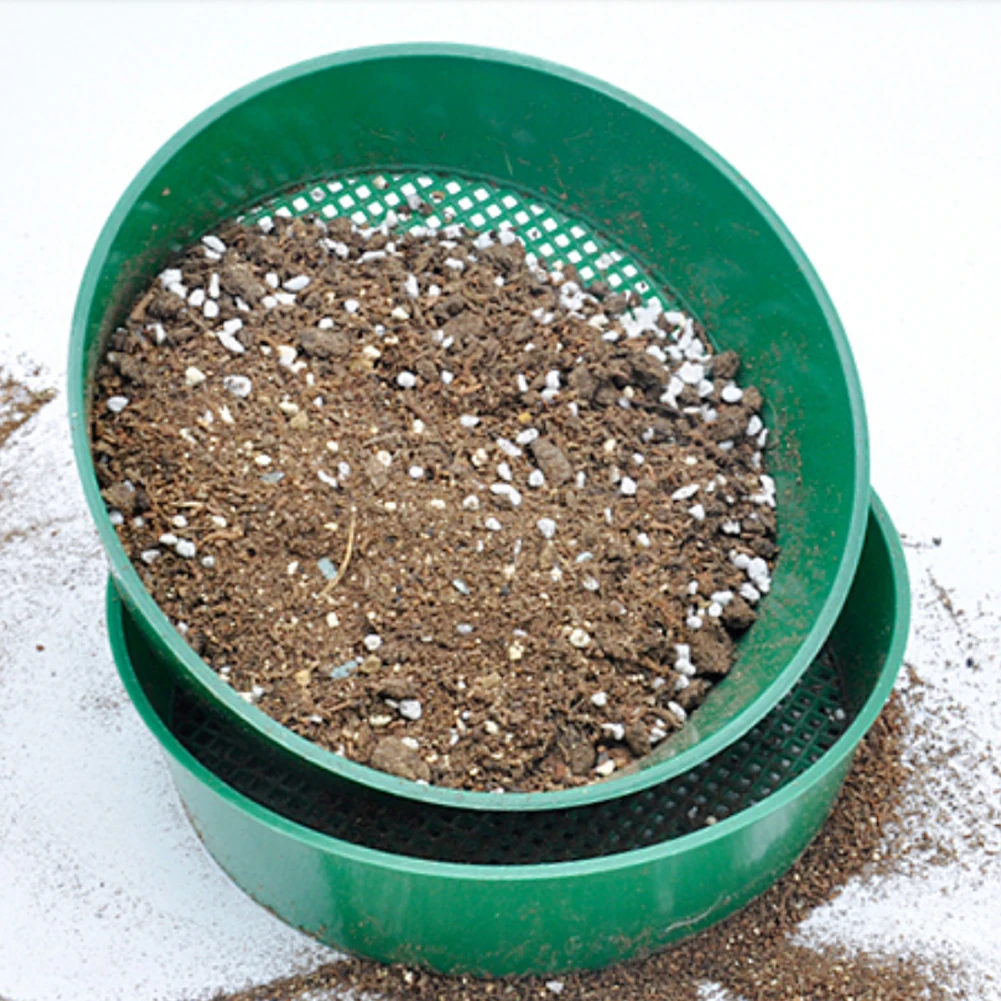 Garden Soil Filter Home Garden Tool Fine Mesh Soil Sieve Mining Sand Sifter Garden Soil Sieve For Soil Stone Mesh Gardening