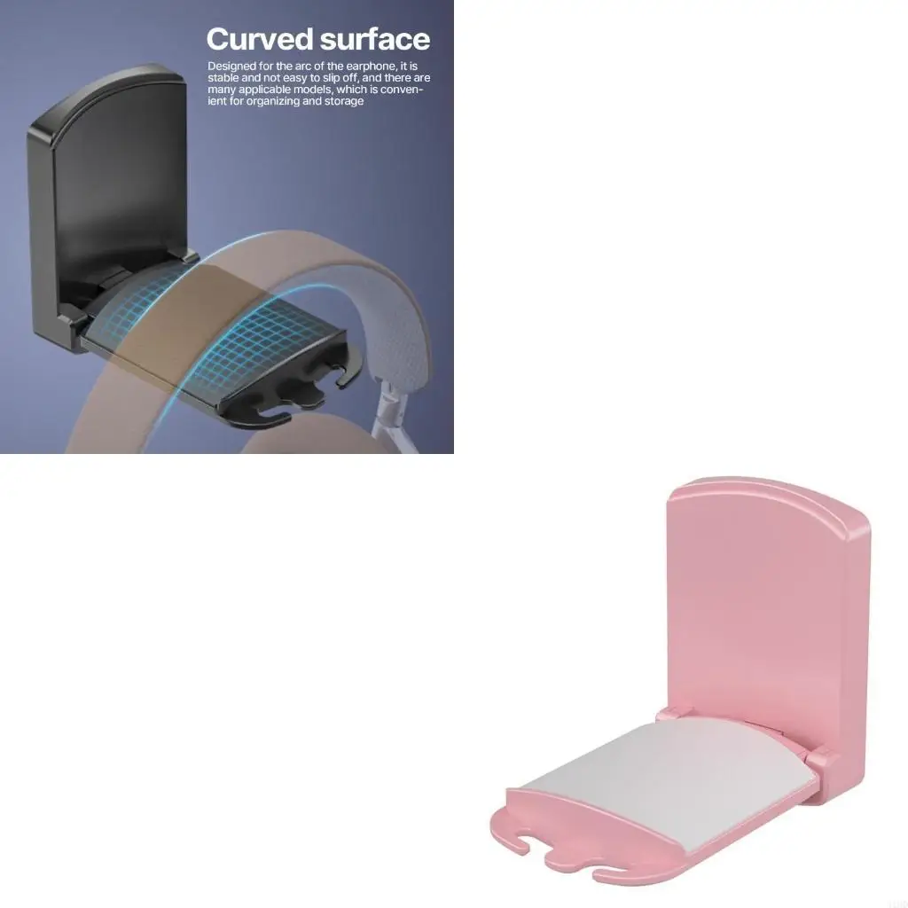 J1HD 접이식 헤드폰 홀더 벽 마운트 행거 디스플레이 랙 창조적 인 컴퓨터 e 스포츠 이어폰 헤드셋 스탠드