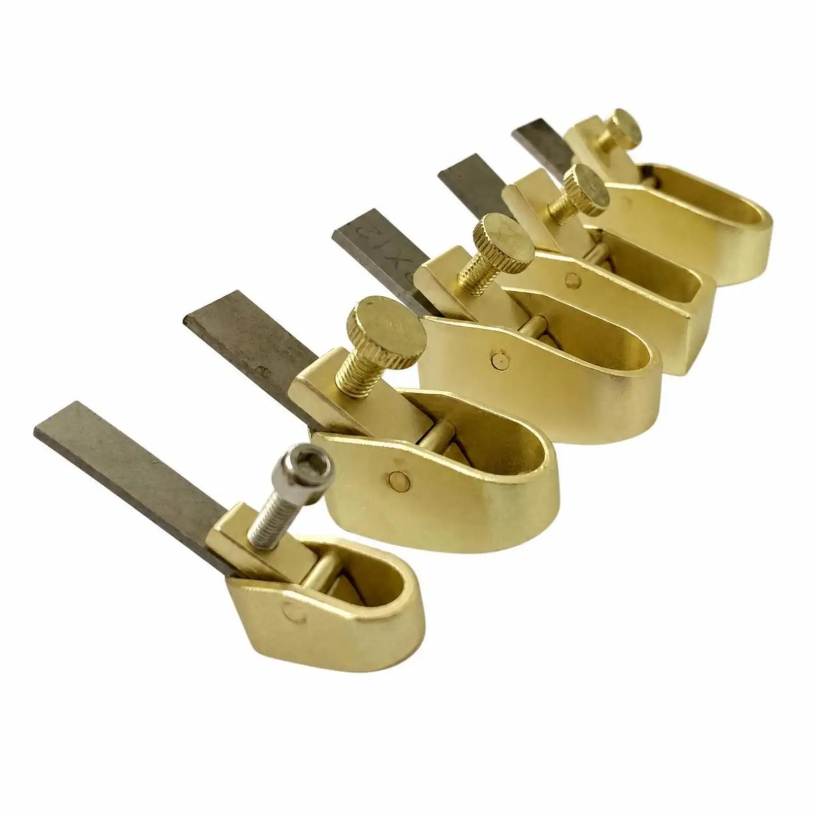 Violin Making Finger Plane Set Open Trough Base Adjustable Screw Micro Shaper for Fine Carpentry