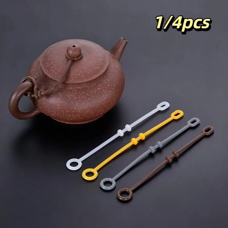 1/4pcs Silicone Teapot Lid Fixing Straps Leak-Proof Clips Heat-resistant Anti Slip Ensure The Lid Stays Securely Locked In Place