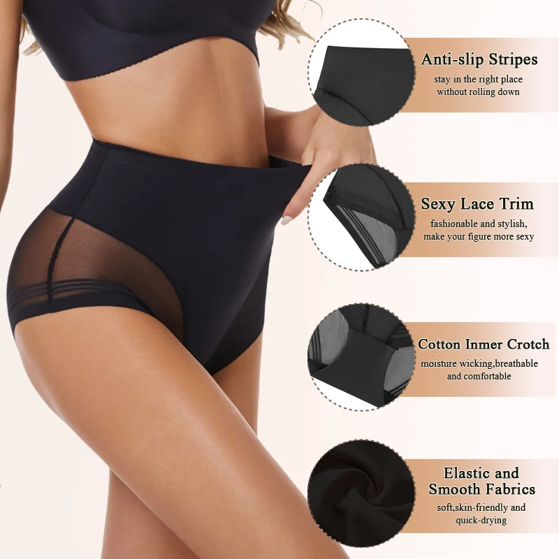 Seamless Shapewear Panties For Women Mid Rise Tummy Control Briefs Slimming Underwear Female Butt Lifter Body Shaper Lingerie image 4