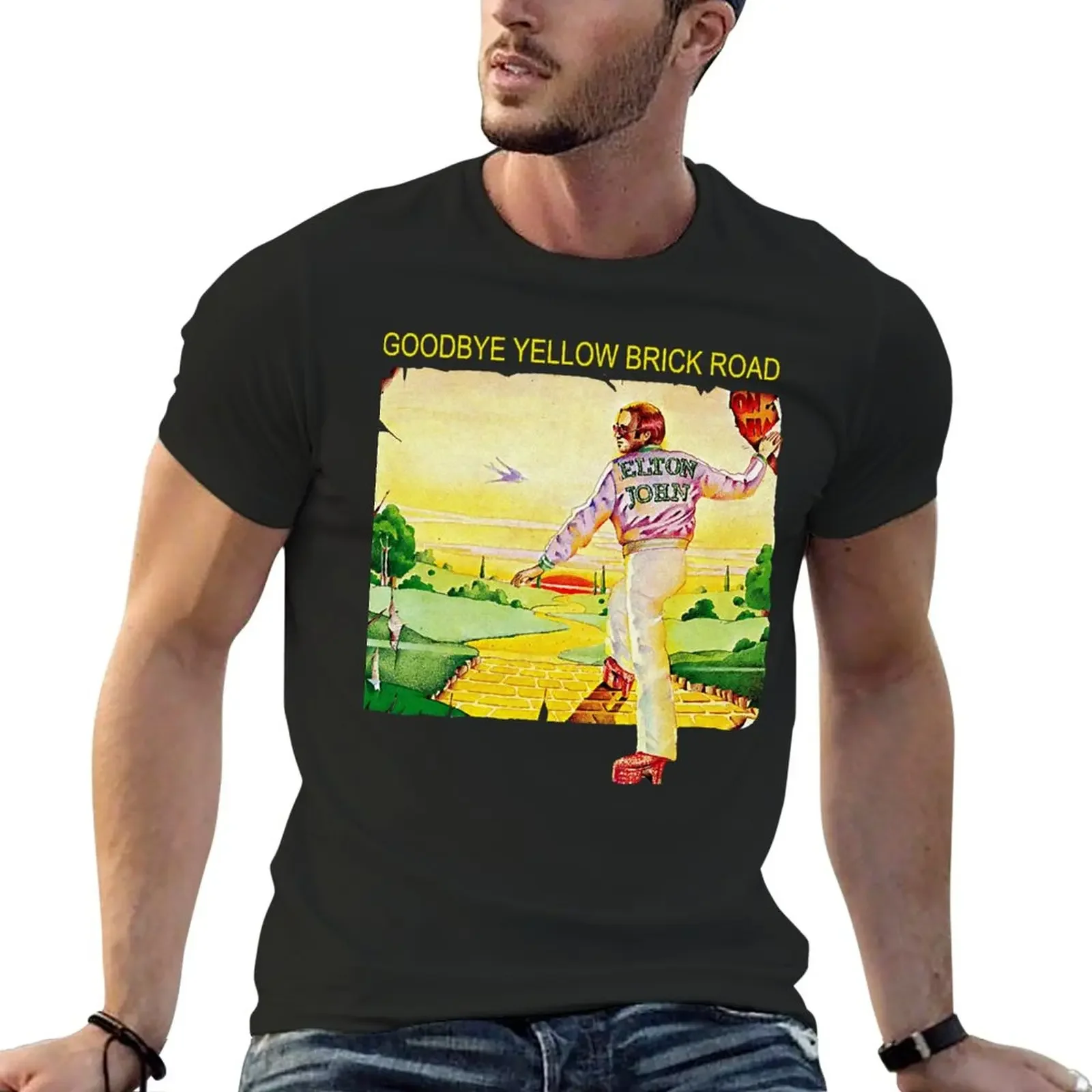 New Goodbye Yellow Brick Road Essential T-Shirt graphics customs design your own t shirts for men cotton