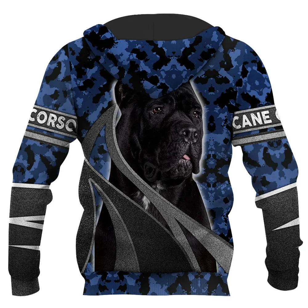 HX Fashion Animals Hoodies 3D Graphic Silver Ribbon Hoodies Animals Dog Belgian Malinois Sweatshirts Casual Sportswear