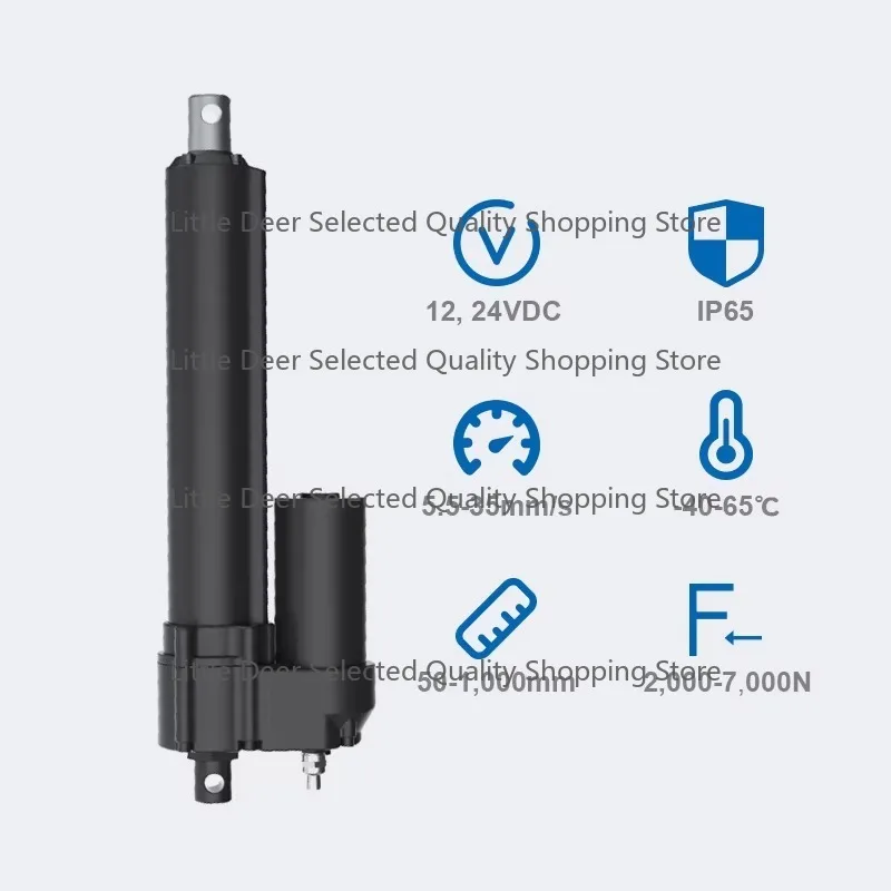 Golf Cart Usage DC Motors 12V 24V 600mm 2000N Thrust High Speed Linear Actuator with Controller