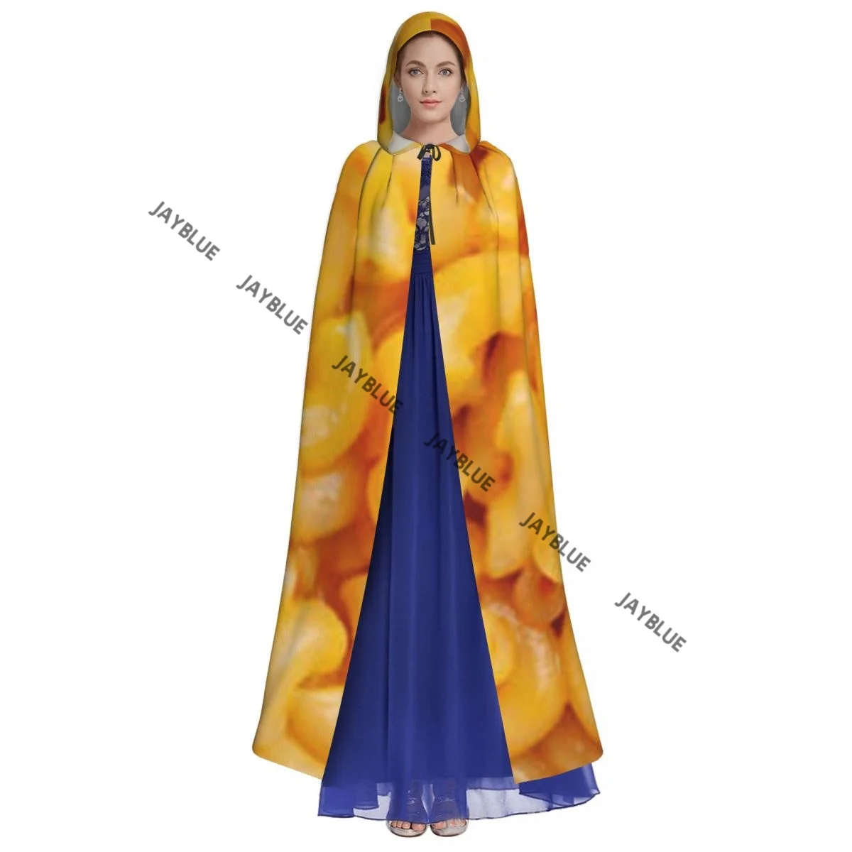 عباءة كيب طويلة Mac-N الجبن مقنعين عباءة معطف الخريف هوديس #3