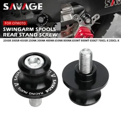 Swingarm Spools Slider For CFMOTO 675 SR-R 250 SR 800 MTX 250 650 NK 700MT 800MT 450MT 800NK Motorcycle Rear Stand Support Screw