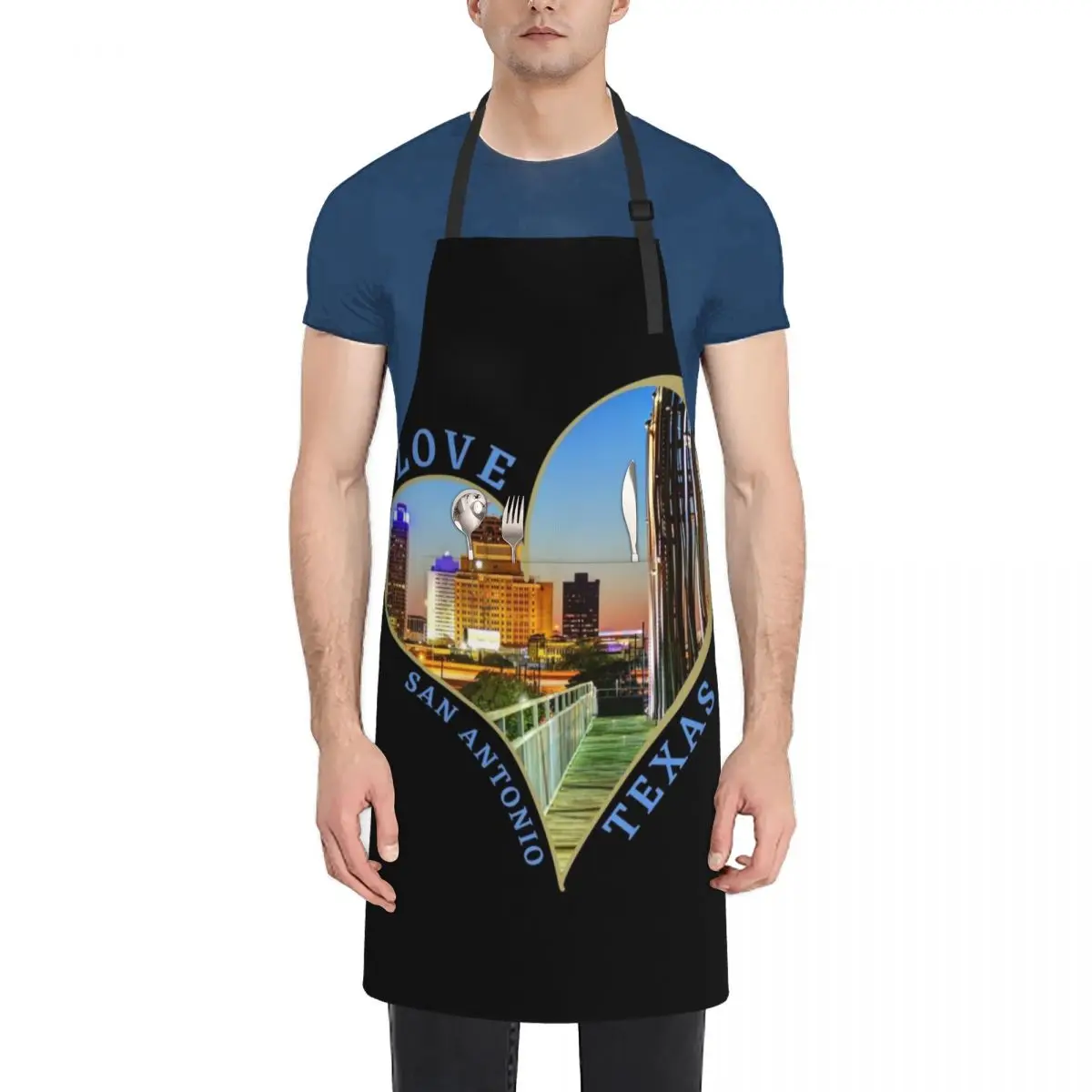 

Love San Antonio Apron esthetician carpenter Waterproof Barista Apron