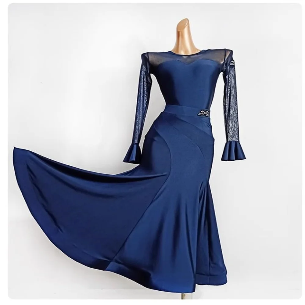 Flamingo Ballsaal Röcke neue Frauen Tanzwettbewerb Kleider Flamenco Rock Standard Gesellschaftstanz Kleider Tango Fransen