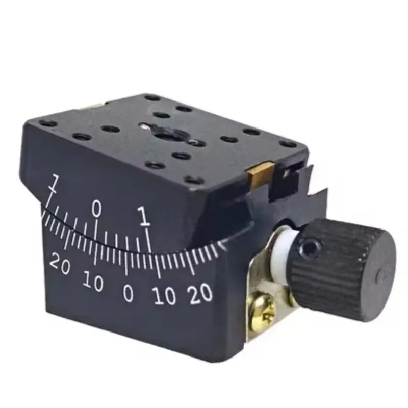 LDTSJ-02-30WW 25x25mm Worm Gear Manual Tilt Stage | ±30° Adjustment Range  2kg Load Capacity