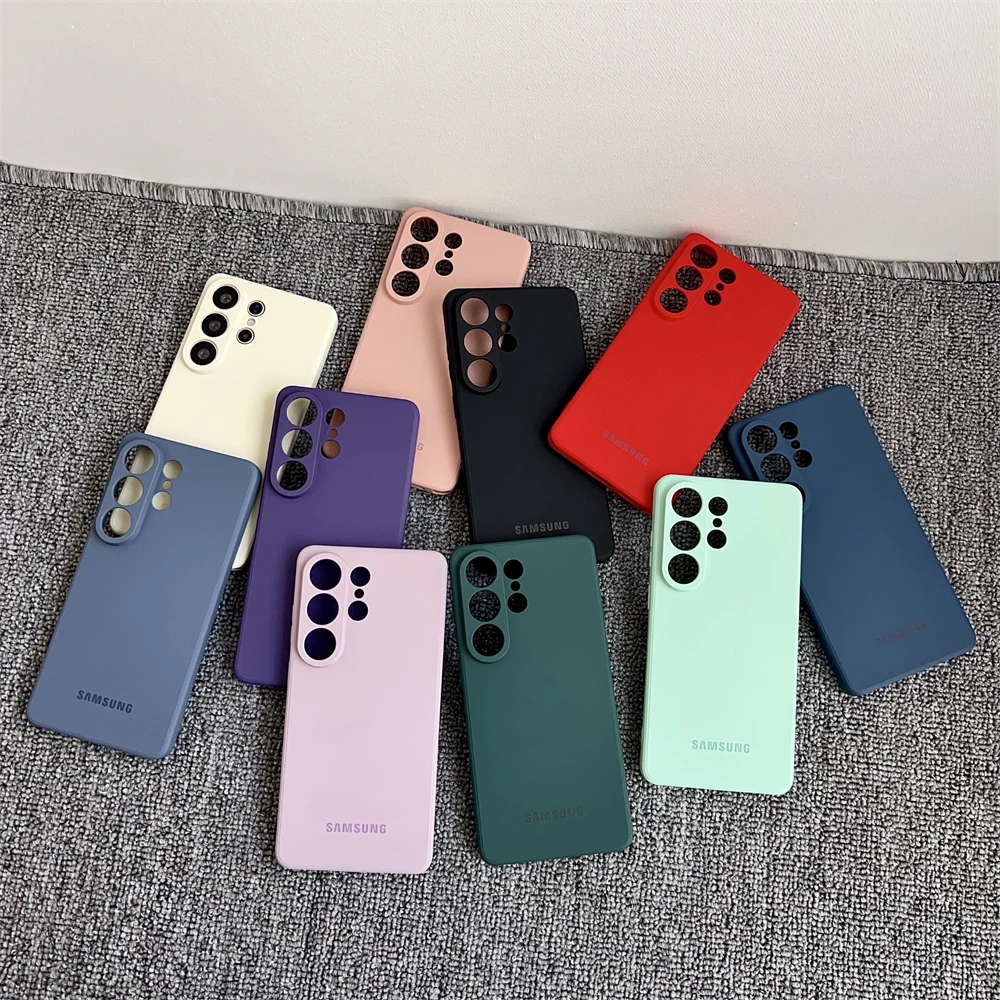 Stoßfeste, flüssige Silikon-Softhülle für Samsung Galaxy A51 A14 A15 A16 A17 A22 A23 A55 A56 A53 A72 A73 A26 A35 Offizielle matte Hülle – Detail 5