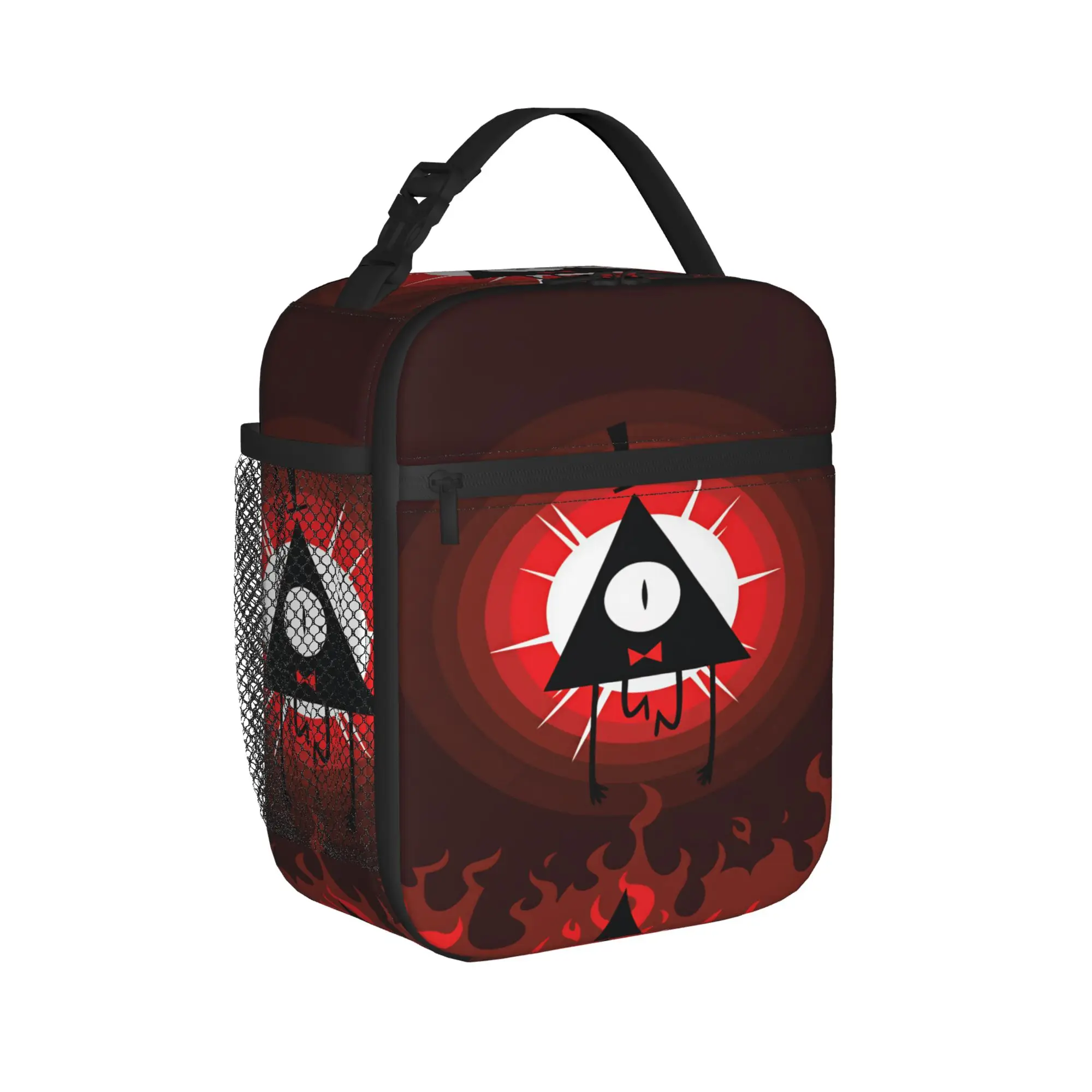 G-Gravity Falls Lunch Bag Bill Cipher Fashion Lunch Box Picnic Portable Insulated Thermal Lunch Bags For Girls Oxford Cooler Bag