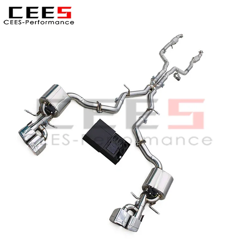 

cees for Mercedes-Benz E63/E63S AMG W212 2007-2016 SS304 Full Exhaust Pipe with Cat Downpipe Catback Muffler Valvetronic System