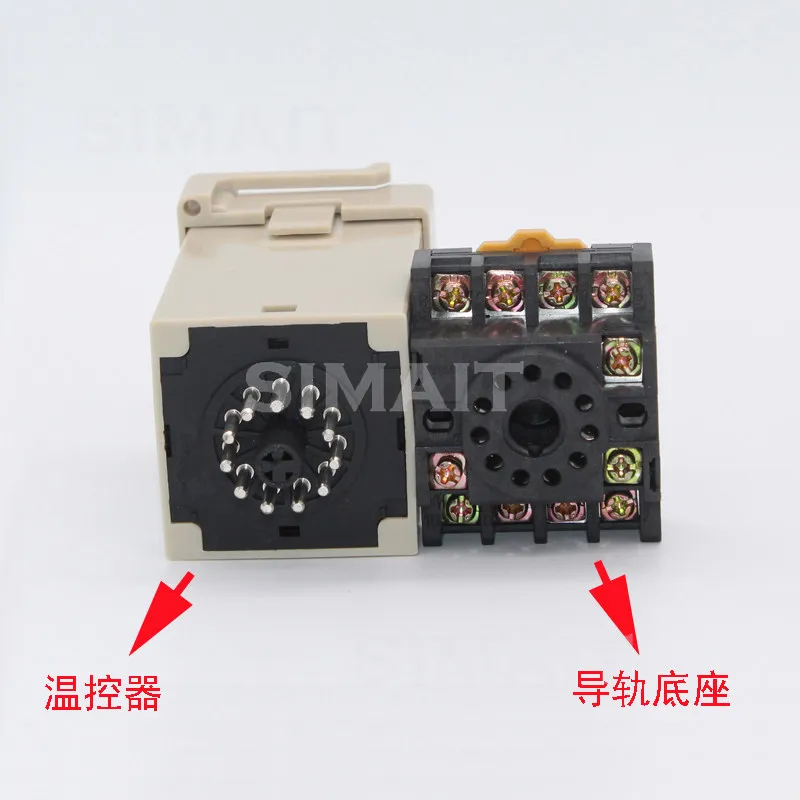 DIN Rail Intelligent PID Temperature Controller, DC Powered, Cooling Control, Universal Full Range Input