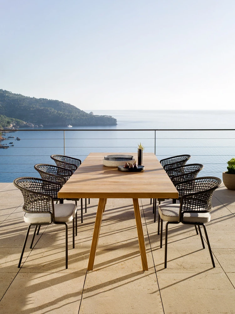 

Садовые стулья для уличного двора, вилла, терраса, проживание в семье, отель, садовые стулья, алюминиевая мебель для двора, Silla De Jardín MHHYY