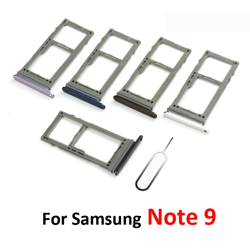 Sim Tray Adapter For Samsung Galaxy Note 9 N960 N960F N960N N960U N960U1 N960W Phone Housing SIM Micro SD Card Holder