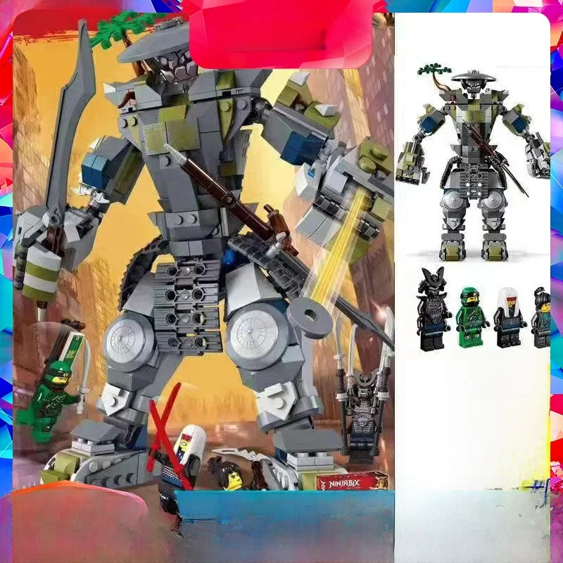 ファンタジーニンジャ-70658-オニタイ-タイタン戦士-メカ-組み立てブロック-おもちゃ-男の子向け-組み立て玩具-知育玩具-中国製
