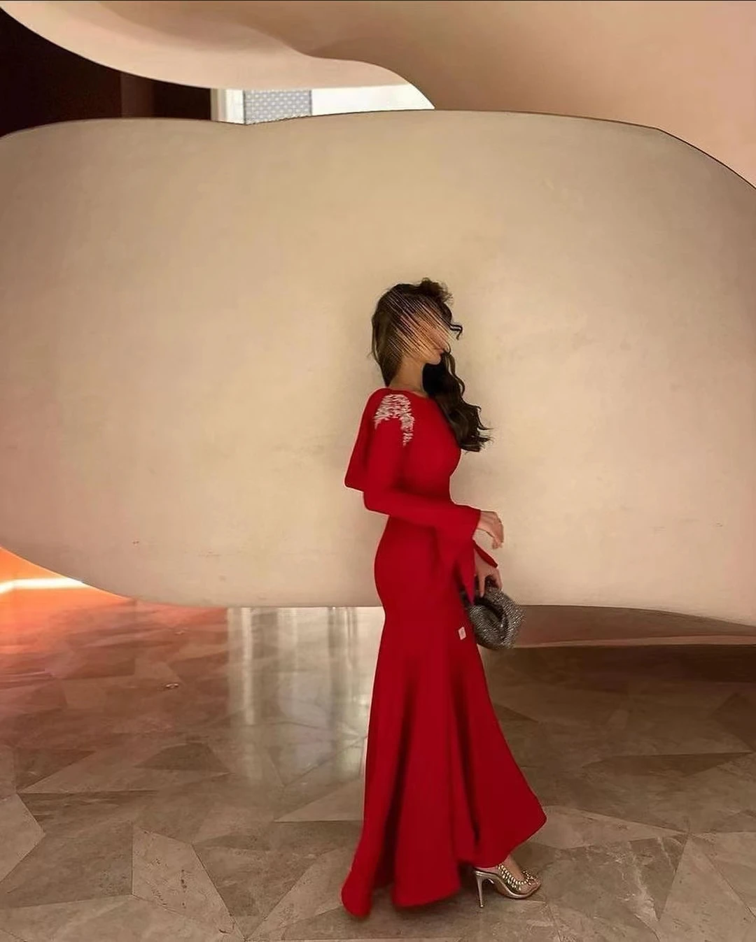 Asanagi vermelho vestidos de noite sem alças sem costas até o chão sereia feminino vestido de festa formal personalizado 2025 vestidos de festa