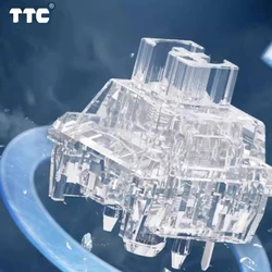 TTC Frozen Switch V2 Mechanical Keyboard Silent Mute Linear Switch 39g 3 pins RGB Transparent