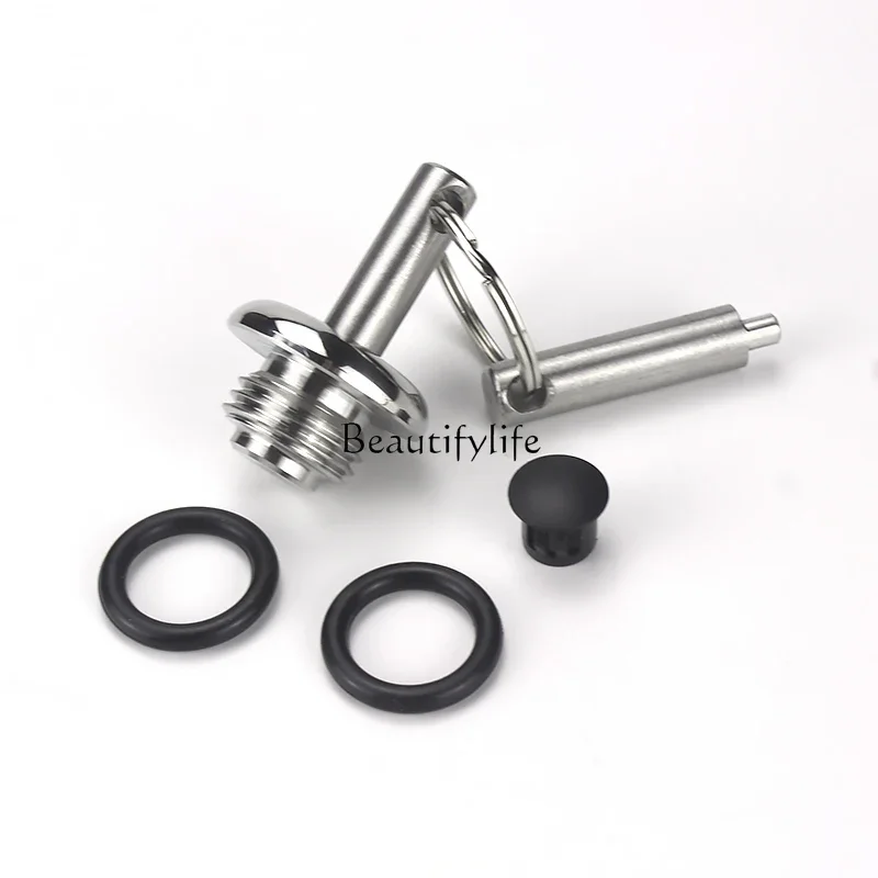 

LD20Motorcycle Modification Anti-Theft Oil Filter Cap Anti-Skid 304 Stainless Steel Oil Filter Cap Decorative Cap