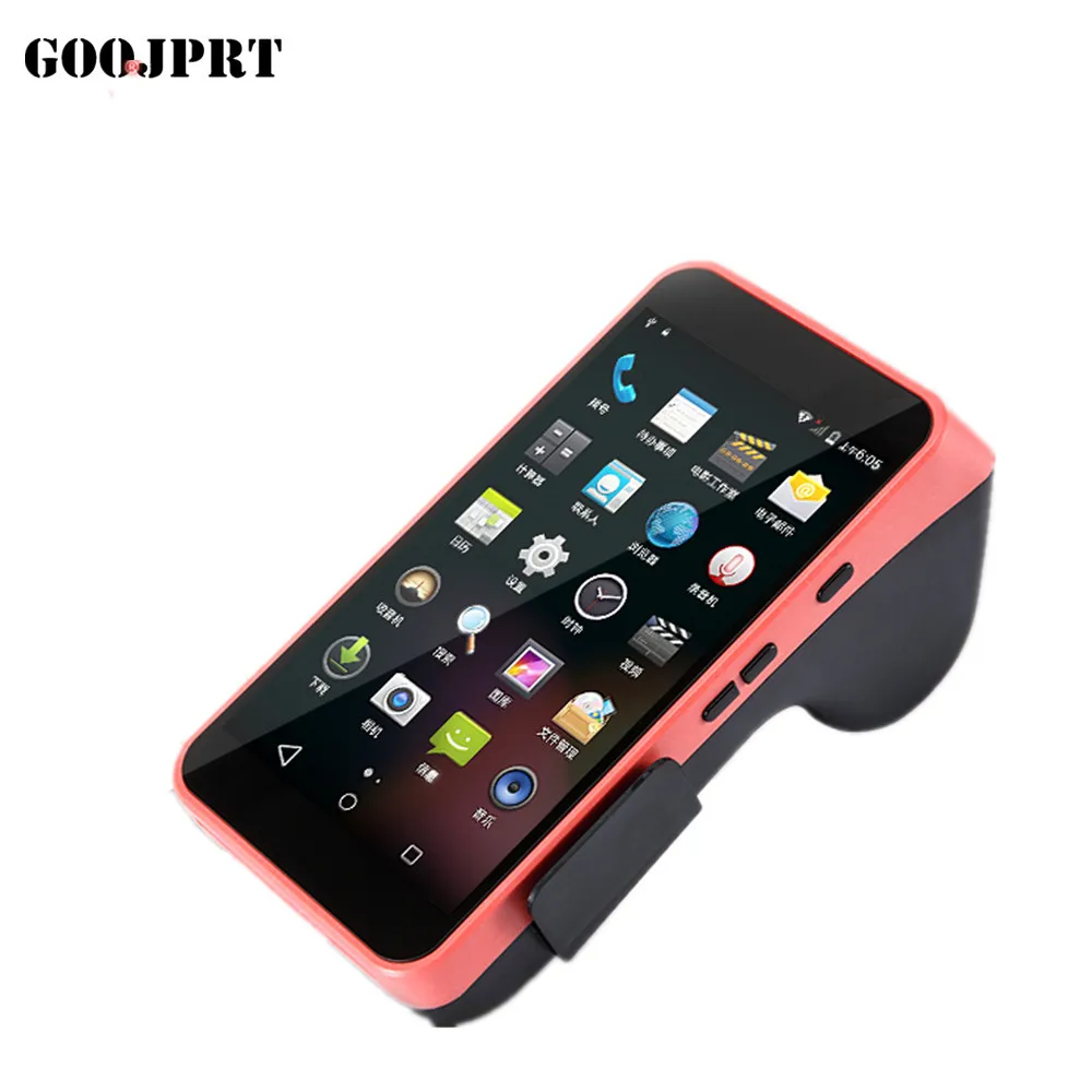 JP-A5 Mobile Andr Handheld Pos Barcode Scanner Terminal Pda with Thermal Printer