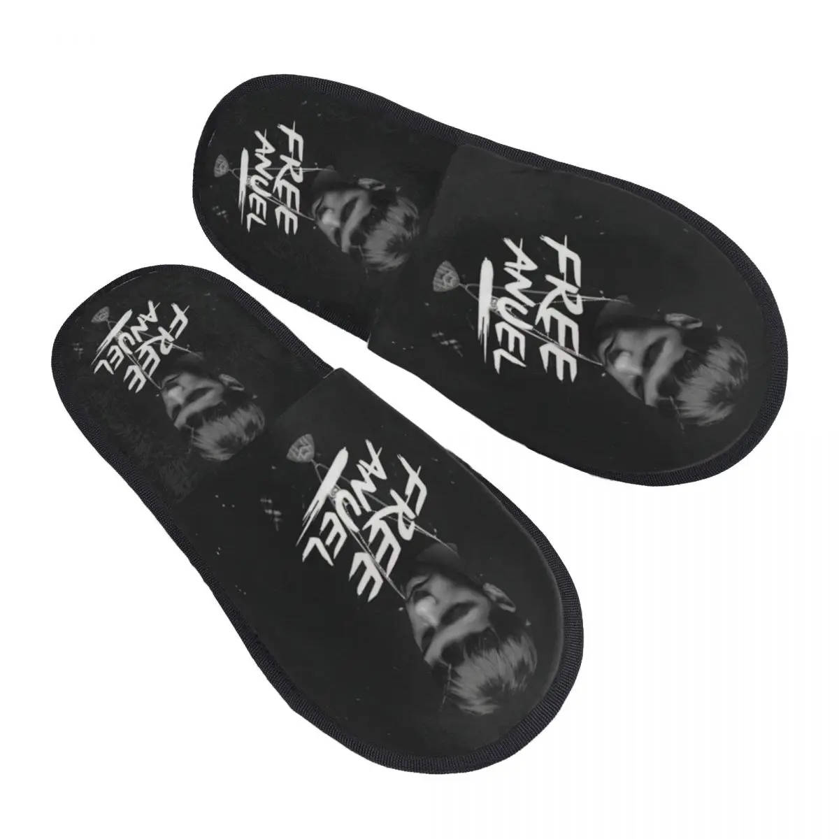 Custom Anuel AA Puerto Rican Rapper And Singer MIRAME Soft Scuff Memory Foam Slippers Women Bedroom House Shoes