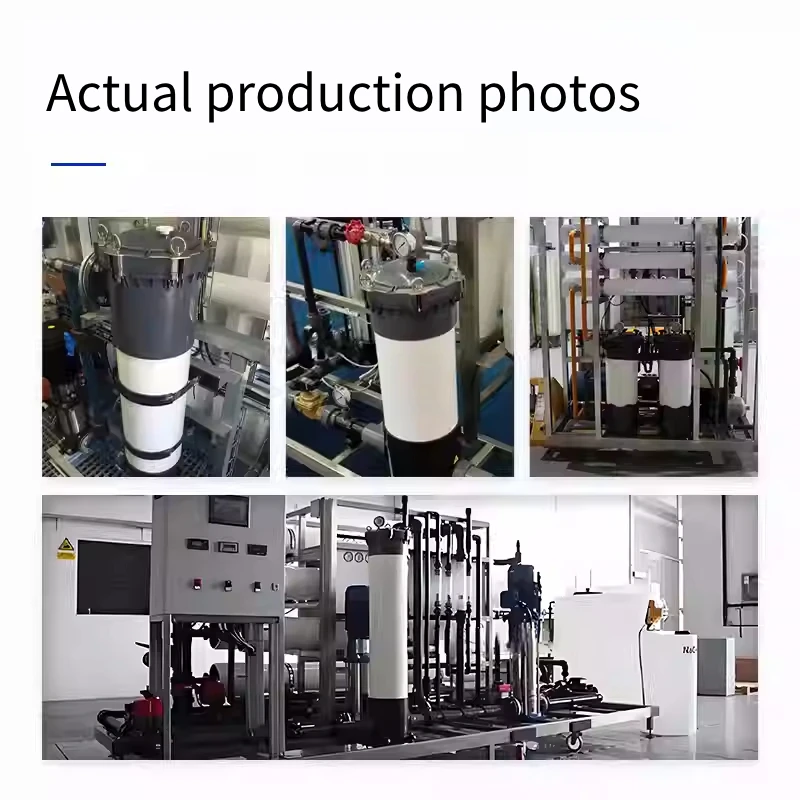 Industrial  Filter Housing with 5 PP Cartridges Precision Acid Corrosion Resistant 10 Inch Strong Filter for Purification