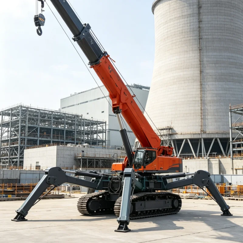 Remotely Operated Small Spider Crawler Crane Compact Lifting Equipment for Warehouse Narrow Aisle Cargo Loading & Unloading Task