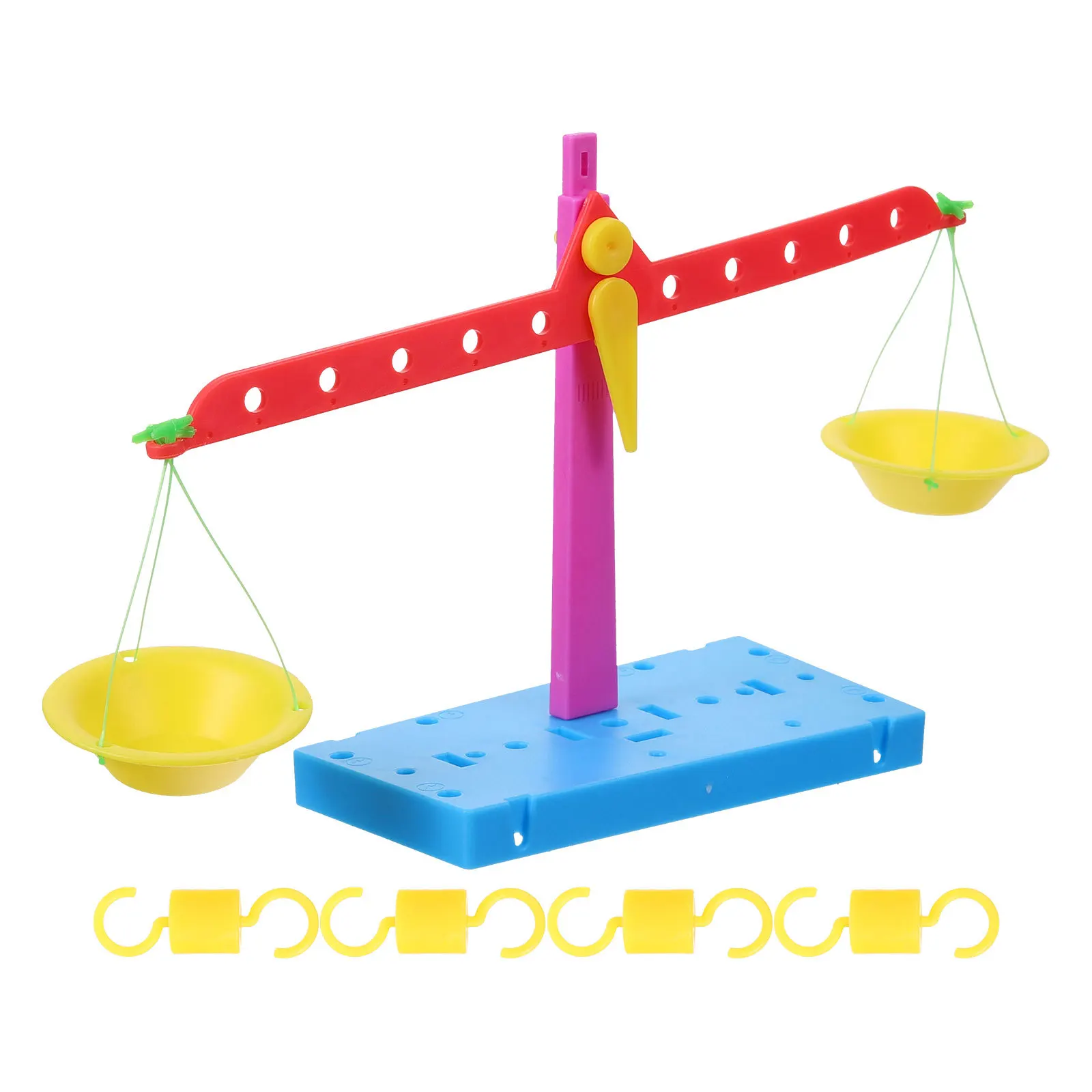 1 Set Diy Assembly Balance Scale Kids Science Learning Kit Educational Children Stem Activity Handmade Balance For Preschoolers