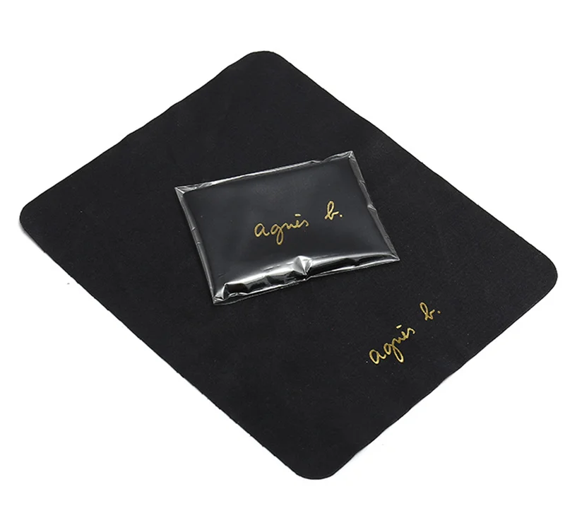50 100pcs Custom Logo Free 14.5x17.5M Chamois Glasses Cleaner Microfiber Glasses Cleaning Cloth for Lens Phone Screen
