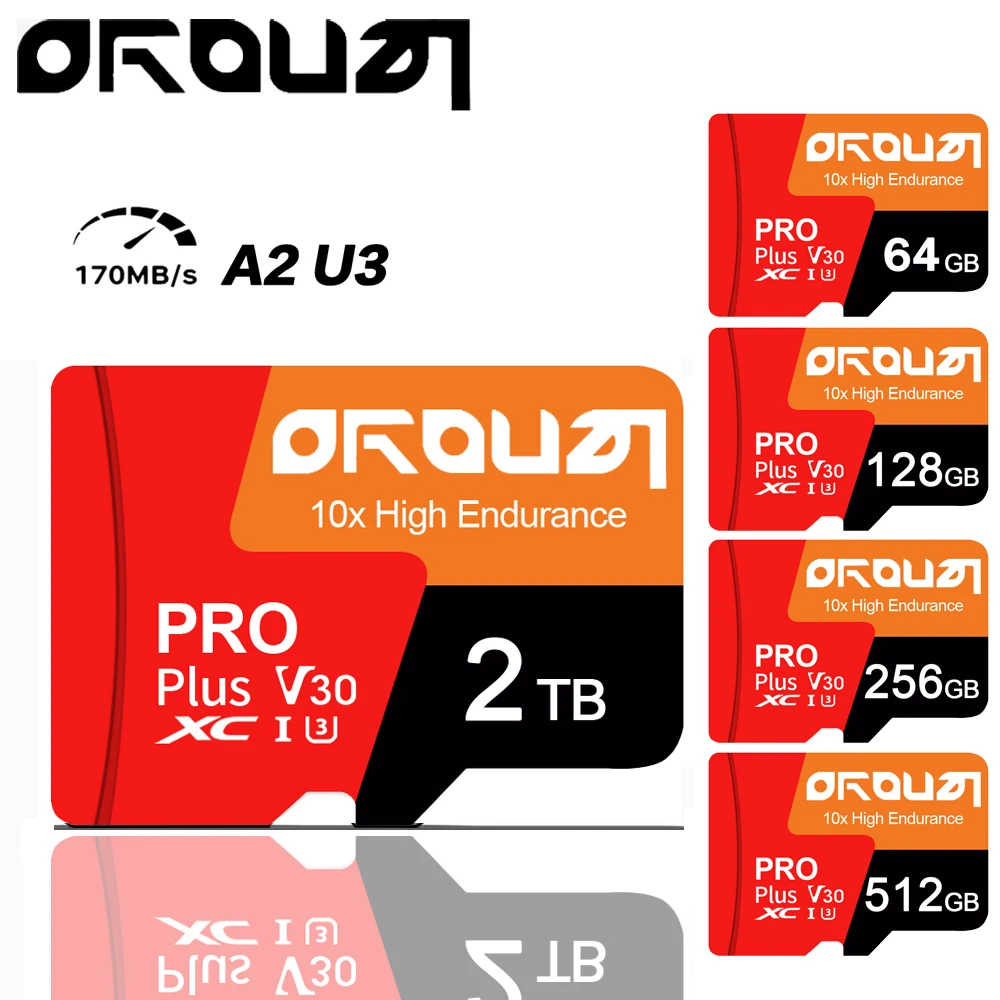 Original SD Card 128GB 256GB 512GB SD Memory Card 1TB 2TB Micro Tarjeta SD Card Class 10 For Camera/Phone/PC Tablet