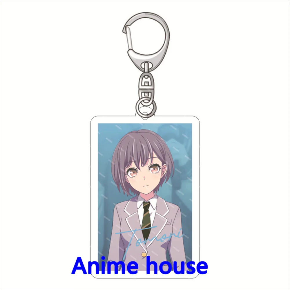 BanG Dream! Keychain Toyama Kasumi Ran Mitake Cute Figures Acrylic Key Chain Ring Holder Otaku Gift School Bag Charm AccessorieS