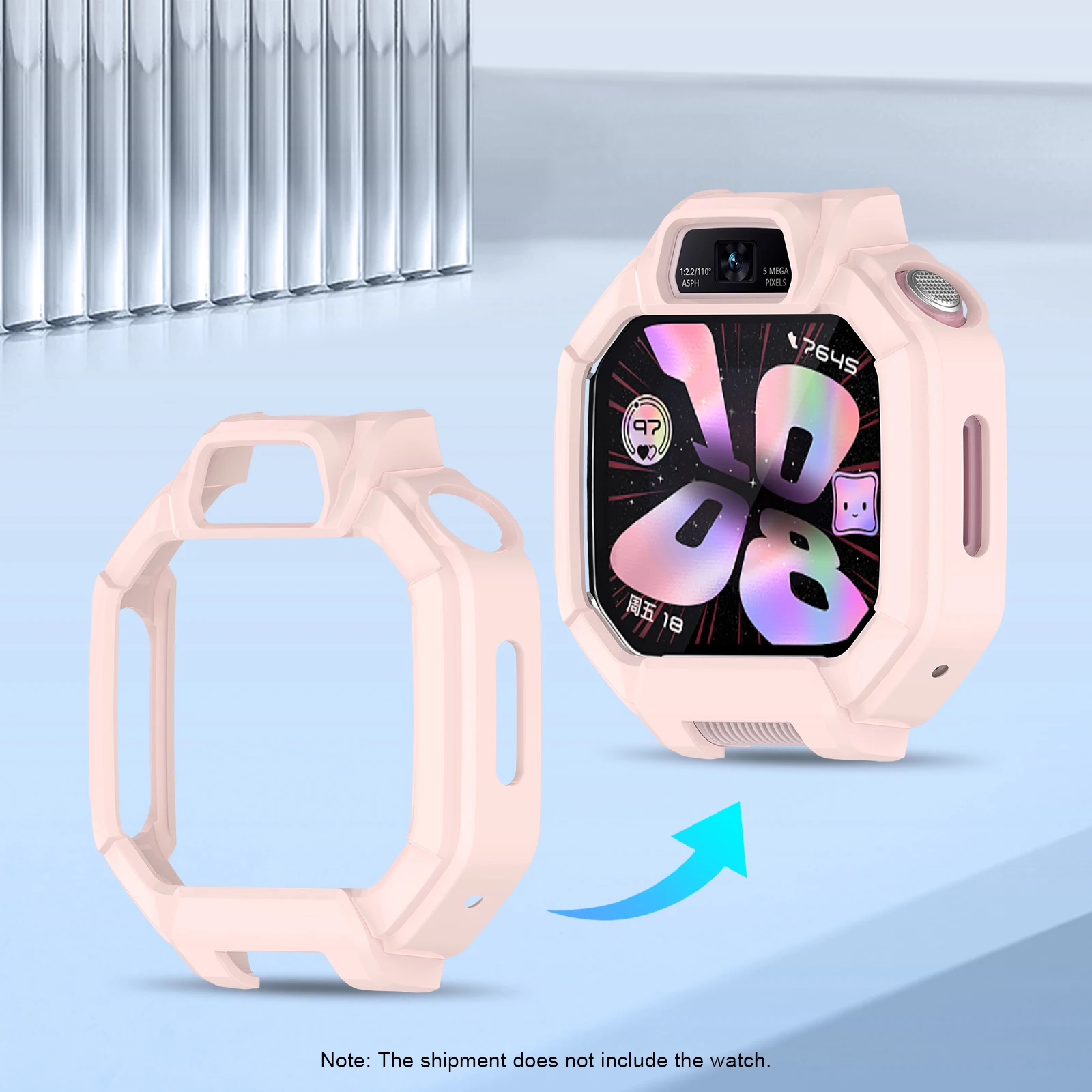 Semi-enclosed PC Protective Cover Bumper Shockproof Protective Case Hollow Protector Cover for Huawei Watch KIDS X1 Accessories