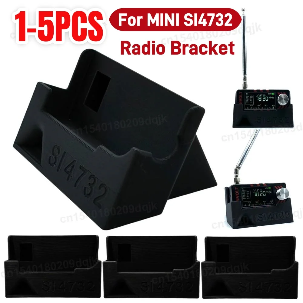 For AMNVOLT ATS MINI SI4732 DSP Radio Receiver Case with Built-In Sound Guide Groove Universal Radio Bracket Convenient Stand