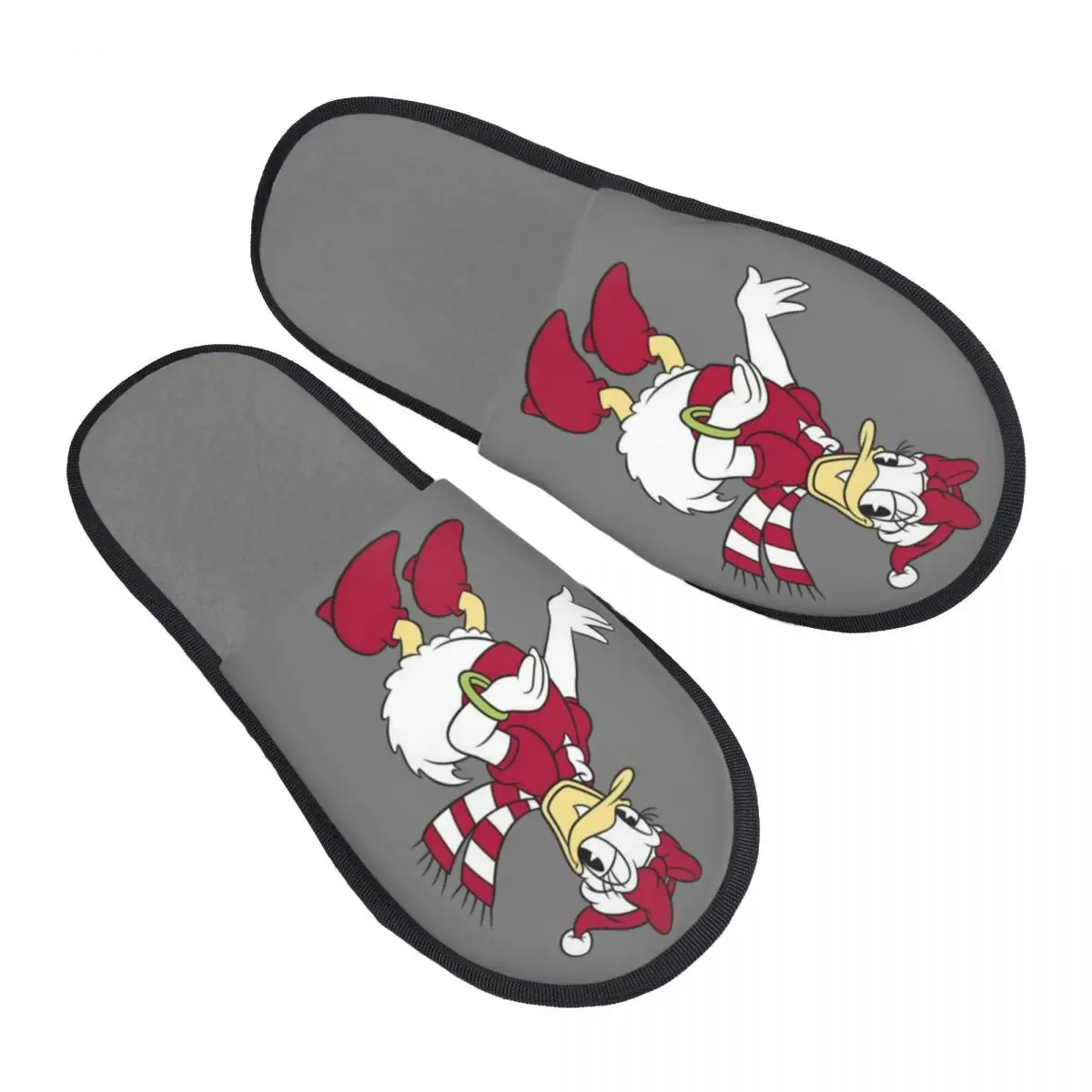 

Изготовленные на заказ домашние тапочки из мягкой пены с эффектом памяти «Дональд Дак», женские уютные теплые нескользящие тапочки на подошве