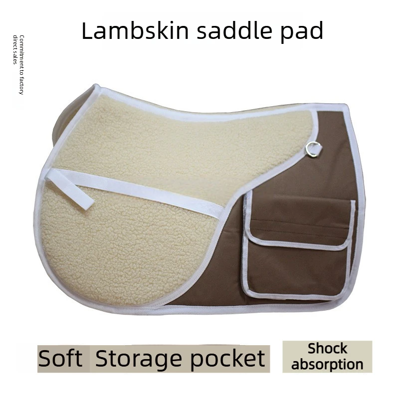 lamb-wool-thickened-saddle-pad-pocket-sweat-drawer-pocket-small-storage-riding-seat-cushion-horse-back-cushion