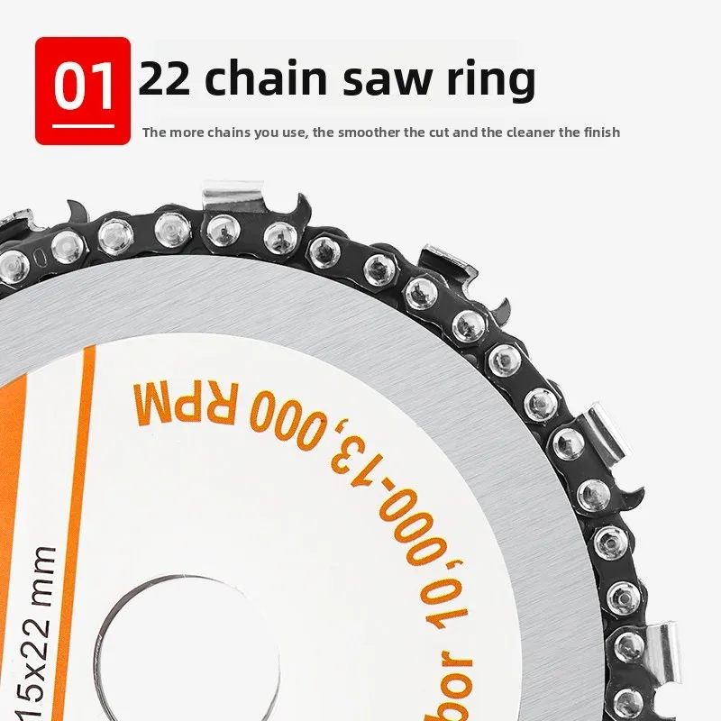 4 Inch 100mm Angle Grinder Chain Saw Blade Woodworking Cutting Blade High Precision Universal Electric Chain Saw Chain Saw Blade