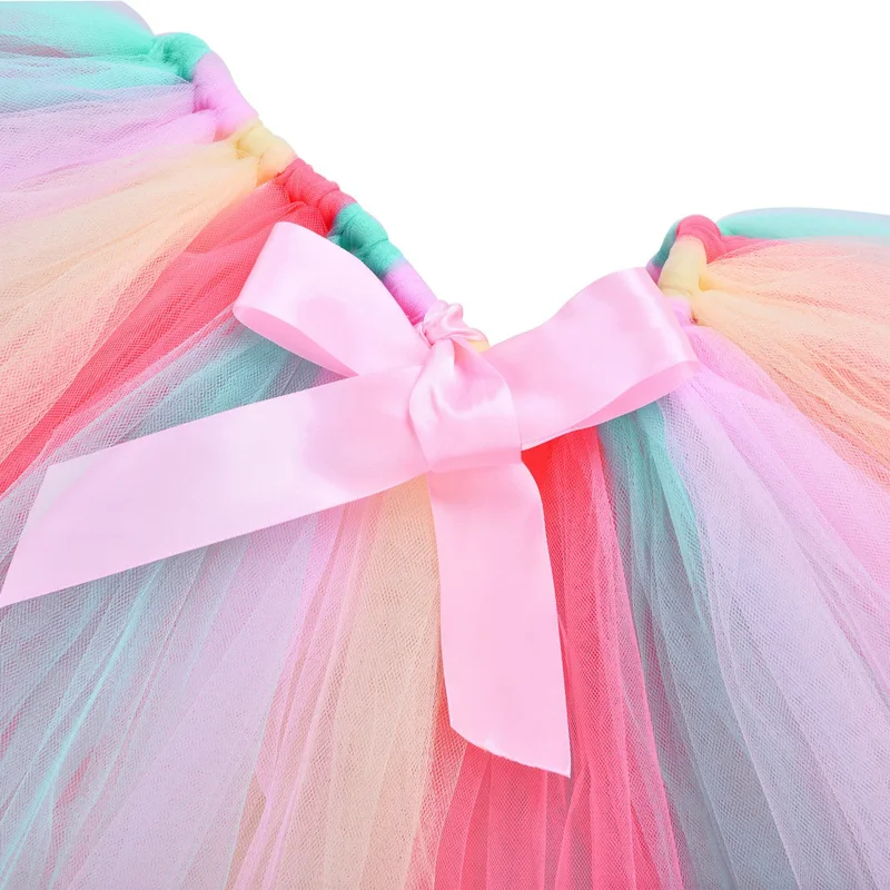 Baby girls unicorn tutu skirt outfit for kids birthday party tulle skirts set children Christmas Halloween costumes with wings