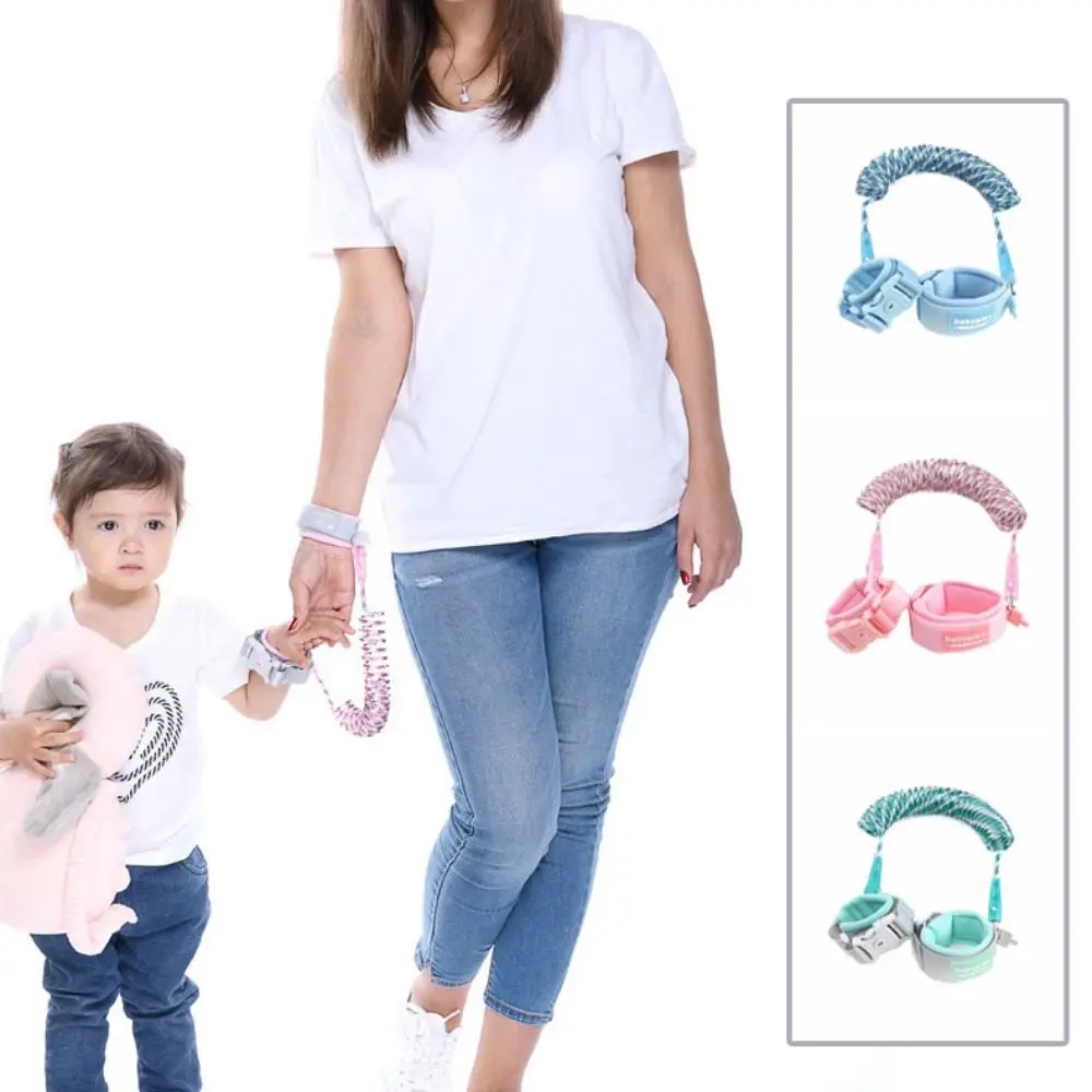 

Elastic Baby Link Traction Rope Loss prevention Bracelet Anti-lost Wrist Link Band Key Lock Reflection Children Safety Harness