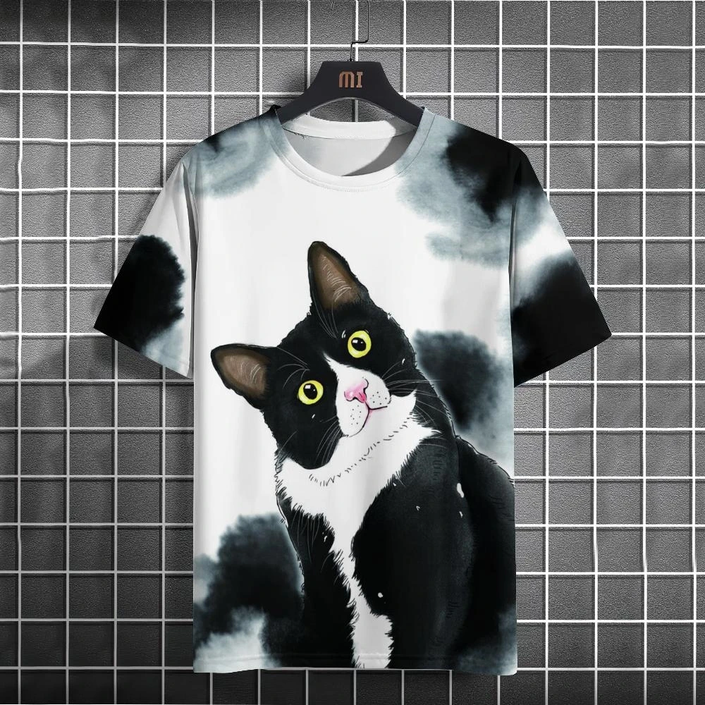 

Funny Animal Kids Clothes 3D Print Short Sleeve T-Shirt for Girls Summer Tops Tees Casual Child T-Shirt Cute Children's T-Shirt