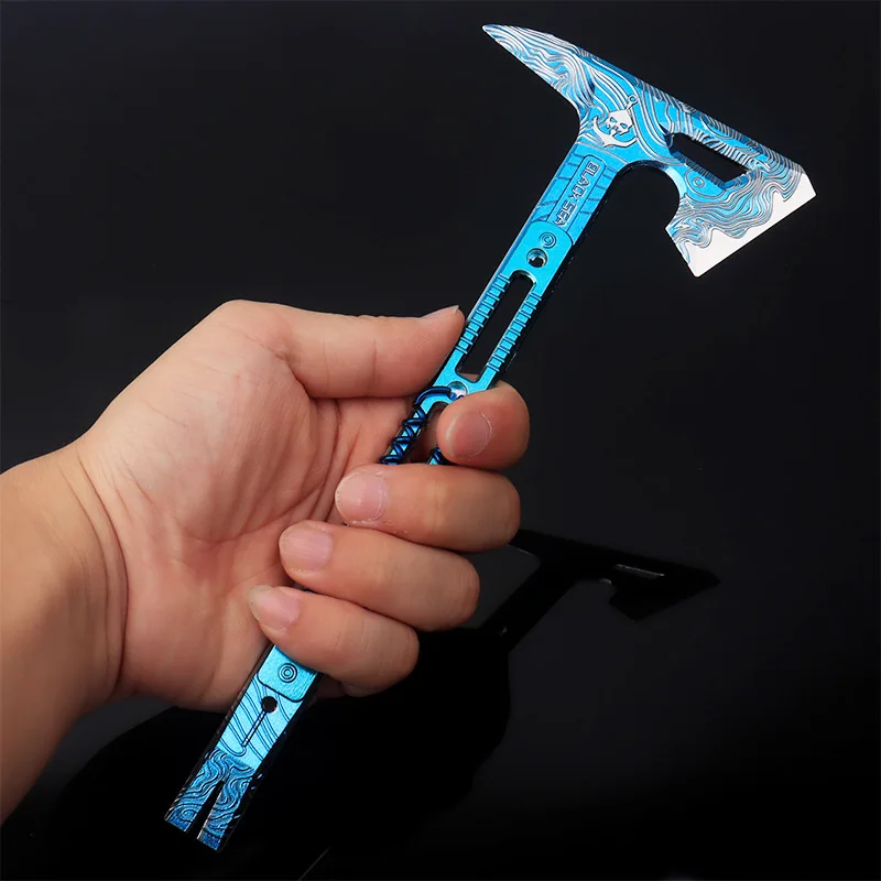 35 cm/13.78in Melee Wapens Model Zwarte Zee Tomahawk Hoge Kwaliteit Desktop Display Ornamenten Collectie Verjaardagscadeau voor meisje Jongen