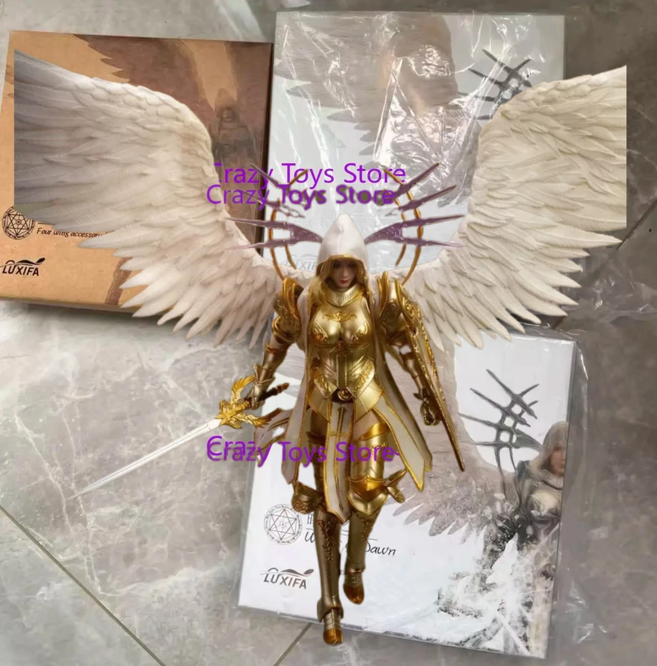 

In Stock Lucifer 1/12 Wings of Dawn Archangel Michael Action Figure Toy Collection Gift