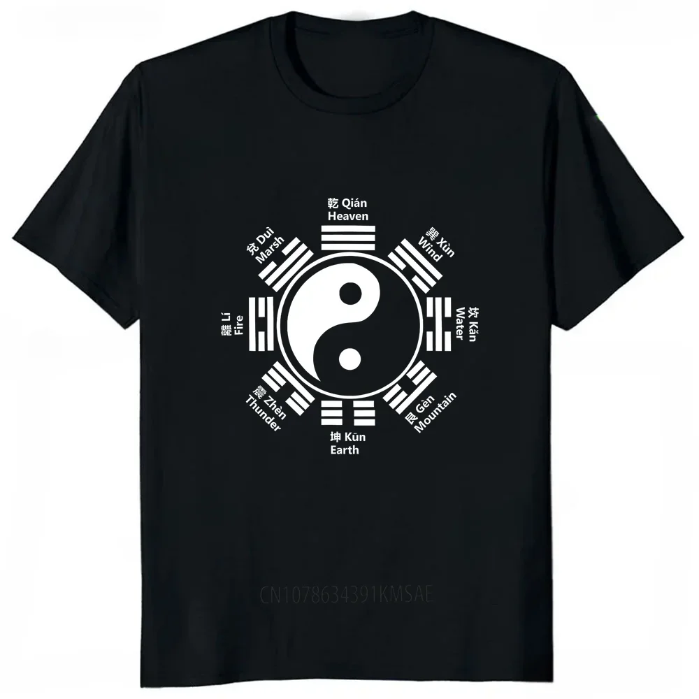 Diagram of The Universe Tshirt Eight Diagram Shaped Appetizer Printed China Style The Great Ultimate Tai Ji T Shirt Summer Tees