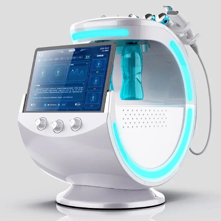 

Hydra Dermabrasion Ice Blue Analyzer Machine Professional Ultrasound Care Cryotherapy Microdermabrasion