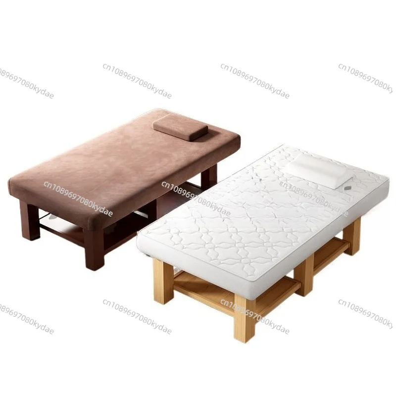 Large Solid Wood Beauty Bed Wide SAP Thai Massage Bed Special for Ear Picking Beauty Salon Health Club