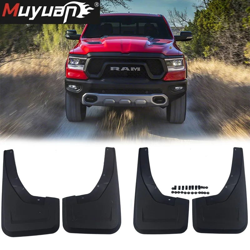 Front Rear Mudguard  4pcs FOR Dodge RAM 1500 TRX 2021 2022 2023 2024 Mudflaps Fender Mud Flap Splash Car Extrerior Accessories