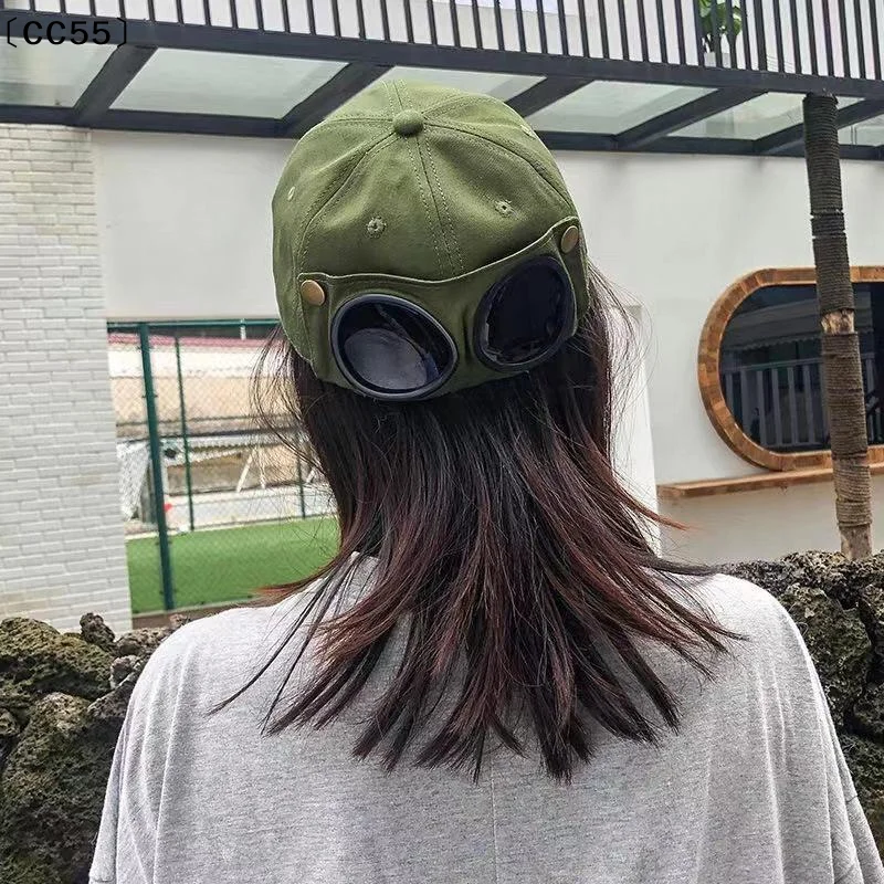 Men's Hat Trendy Backwards Glasses Baseball Cap Women's Street Style Baseball Cap〔CC55〕