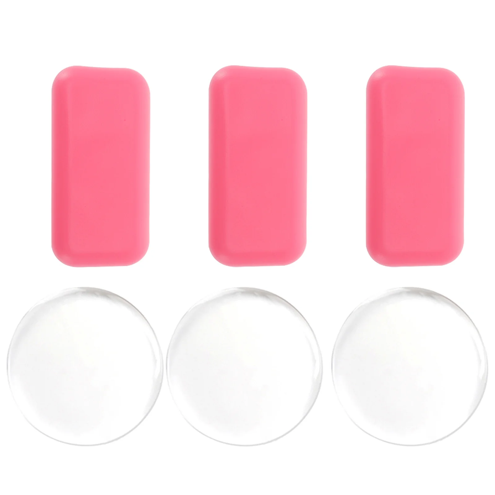 

6Pcs Silicone False Lash Pads Portable Eye Pads for Long Term Use and Convenience Lash Tray Organizer Eyelash Storage