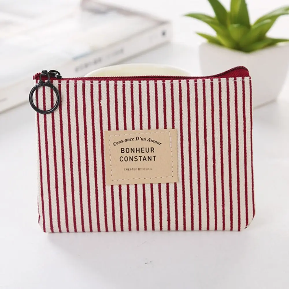 

Portable Canvas Coin Bag Mini Sanitary Napkin Storage Bag Cosmetic Bag Women Girls
